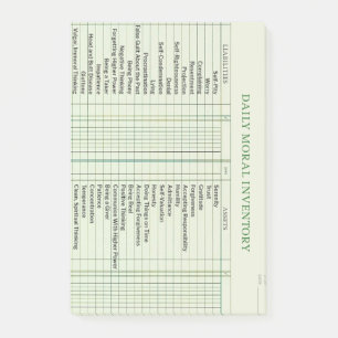 Dagelijkse Morele Inventariskaart na IT Post-it® Notes