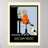 Dagelijkse muziekretro-stijl poster (Voorkant)
