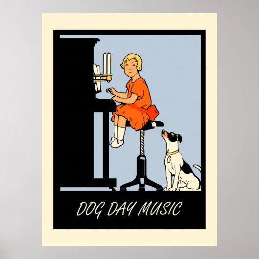 Dagelijkse muziekretro-stijl poster (Voorkant)
