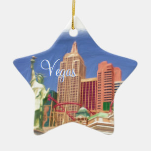 Dagelijkse nachtschakelaar Las Vegas Keramisch Ornament