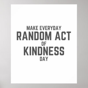 Dagelijkse onwillekeurige daad van Kindness Day Poster