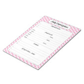 Dagelijkse organisatie - Notitieblok van Roze Ging (Schuin)