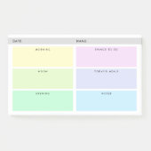 Dagelijkse organisator - Pastels Post-it® Notes (Voorkant)