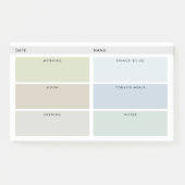 Dagelijkse Organizer - Gedempte Kleuren Post-it® Notes (Voorkant)