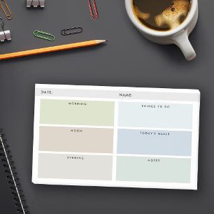Dagelijkse Organizer - Gedempte Kleuren Post-it® Notes