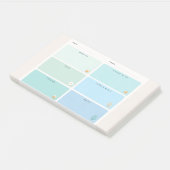 Dagelijkse Organizer Notities Strand Thema Kust Post-it® Notes (Schuin)