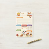 Dagelijkse Organizer voor Hondenliefhebbers Post-it® Notes (Op bureau)