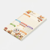 Dagelijkse Organizer voor Hondenliefhebbers Post-it® Notes (Schuin)