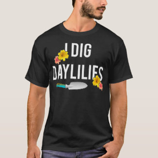 Dagelijkse overloop bij het dig Daylilies Vloertui T-shirt