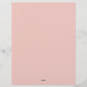 Dagelijkse pagina Planner Calender Briefhoofd (Achterkant)