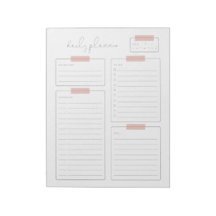 Dagelijkse pagina Planner Calender Notitieblok