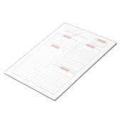 Dagelijkse pagina Planner Calender Notitieblok (Schuin)