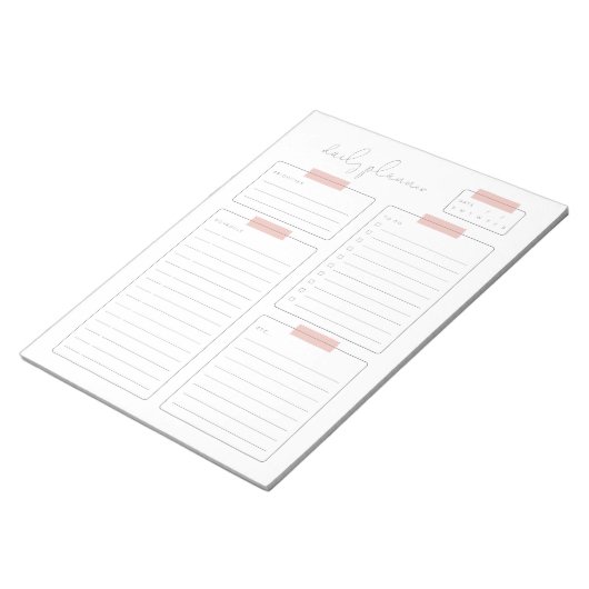 Dagelijkse pagina Planner Calender Notitieblok (Schuin)