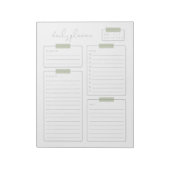 Dagelijkse pagina Planner Calender Notitieblok (Linkerzijde)