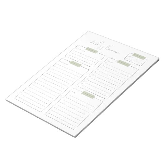 Dagelijkse pagina Planner Calender Notitieblok (Schuin)