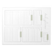 Dagelijkse pagina Planner Calender Notitieblok (Voorkant)