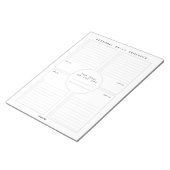 Dagelijkse persoonlijke planning Aangepast Notitie Notitieblok (Schuin)