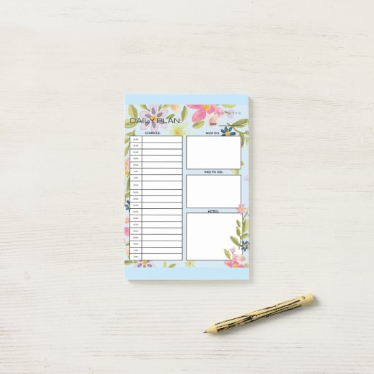 DAGELIJKSE PLAN POST-IT® NOTES (Op bureau)