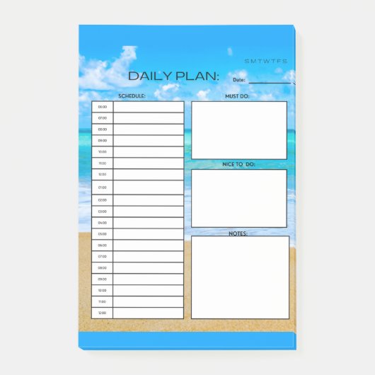 DAGELIJKSE PLAN POST-IT® NOTES (Voorkant)