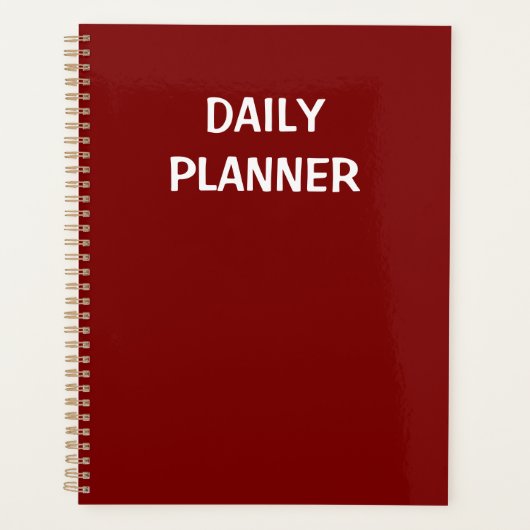 DAGELIJKSE PLANNER (Voorkant)