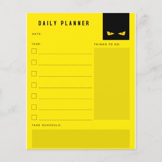Dagelijkse planner (Achterkant)