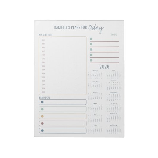 Dagelijkse Planner 2026 Agenda Notities en To Do L Notitieblok (Linkerzijde)