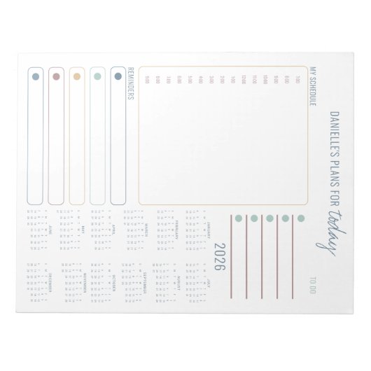Dagelijkse Planner 2026 Agenda Notities en To Do L Notitieblok (Voorkant)