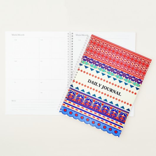 Dagelijkse planner 2026 met patroon (Display)
