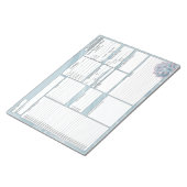 Dagelijkse Planner - 5 en 1 levensmiddelenTracker  Notitieblok (Schuin)