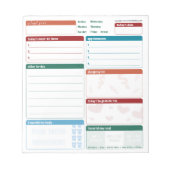 Dagelijkse Planner 5x5 Hebreeuws/Engels Notitieblo Notitieblok (Voorkant)