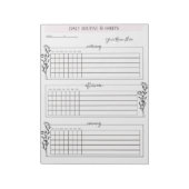 Dagelijkse Planner Aangepast Notitieblok (Routines (Linkerzijde)