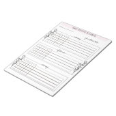 Dagelijkse Planner Aangepast Notitieblok (Routines (Schuin)