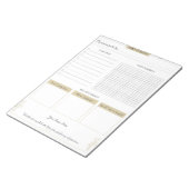 Dagelijkse planner aangepaste notitieblok voor wel (Schuin)