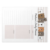 Dagelijkse planner Beren op maat Notitieblok (Voorkant)