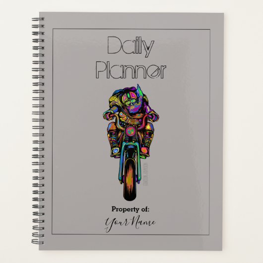 Dagelijkse planner - Biker - HAMbWG (Voorkant)