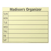 Dagelijkse Planner Business Notitieblok (Voorkant)