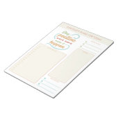 Dagelijkse planner citaat doelen notities en herin notitieblok (Schuin)