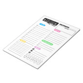 Dagelijkse planner - Dagelijkse planner voor de or Notitieblok (Schuin)