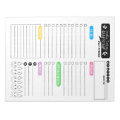 Dagelijkse planner - Dagelijkse planner voor de or Notitieblok (Voorkant)
