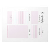 Dagelijkse Planner Dankbaarheid Gebed Roze Notitieblok (Voorkant)