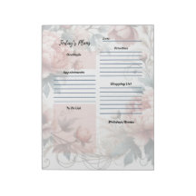 Dagelijkse Planner Dusty Peony Floral Design