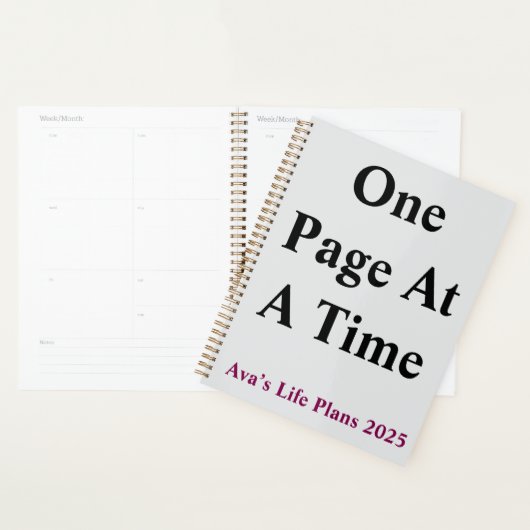 Dagelijkse planner - één pagina per tijdnotatie (Display)