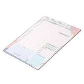 Dagelijkse Planner Eenvoudig Elegant Meerkleurig T Notitieblok (Schuin)