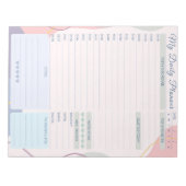 Dagelijkse Planner Eenvoudig Elegant Meerkleurig T Notitieblok (Voorkant)
