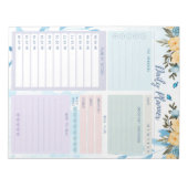 Dagelijkse planner Eenvoudig elegante ventilator m Notitieblok (Voorkant)