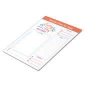 Dagelijkse planner Elke dag citaat Doelen Notities Notitieblok (Schuin)