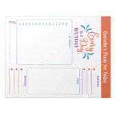 Dagelijkse planner Elke dag citaat Doelen Notities Notitieblok (Voorkant)