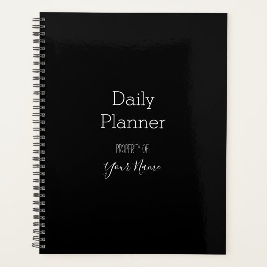 Dagelijkse planner - Elke kleur & elk lettertype - (Voorkant)