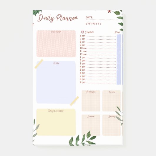Dagelijkse planner en organisator post-it noten post-it® notes (Voorkant)