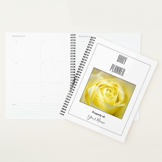 Dagelijkse planner - Gele roos - HAMbWG (Display)